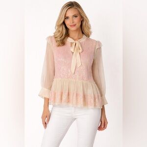 TwinSet Milano Blush Sequin Top